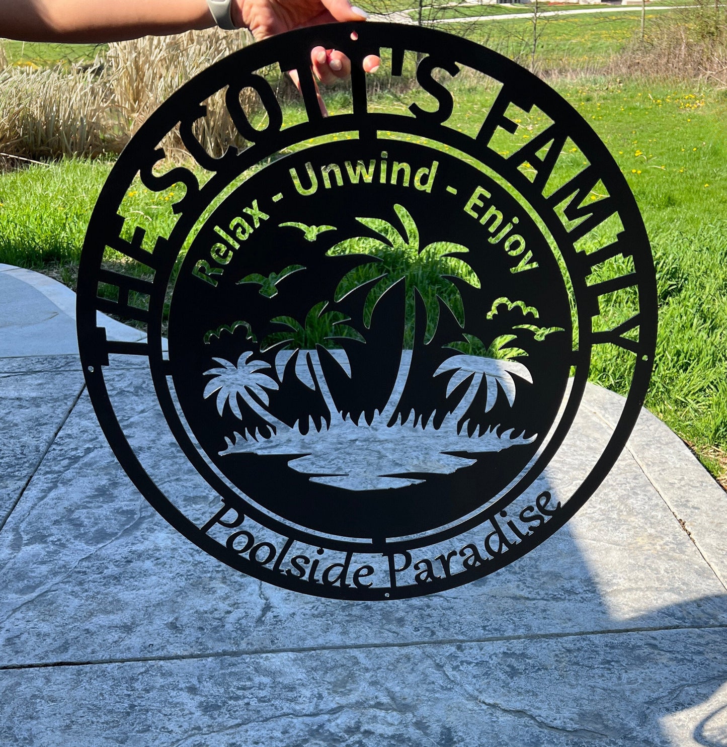 Custom Pool Sign, Metal Pool Sign, Personalized Pool Sign, Pool Sign, Customized Pool Sign, Metal Sign, Custom Sign