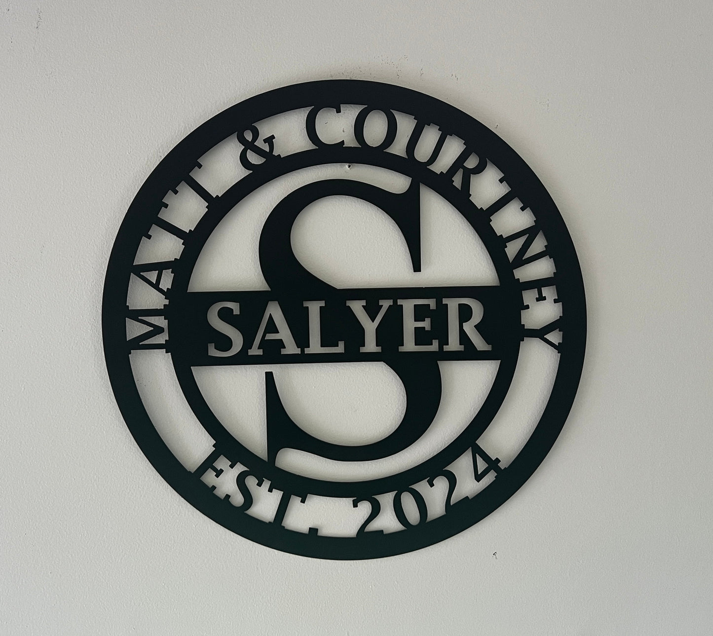 Custom Wedding Sign, Wedding Sign, Metal Wedding Sign, Custom Metal Sign, Name Sign, Personalized Wedding Sign, Last Name Sign