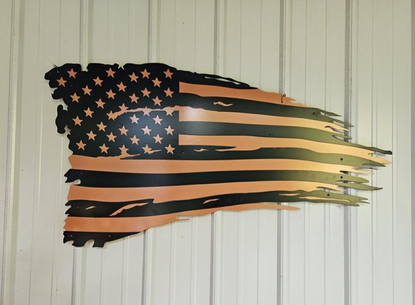 Distressed American Flag Sign, American Flag Sign, America, Flag, Patriotic Sign, Customizable American Flag, Customizable Sign