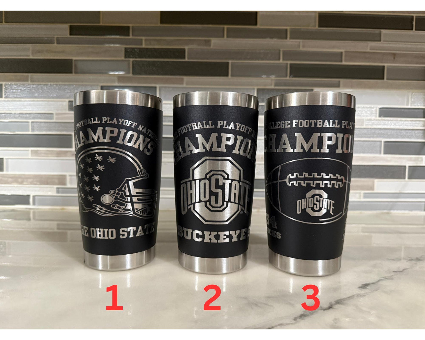 College Football Tumbler, Customizable Tumbler, Personalized Tumbler