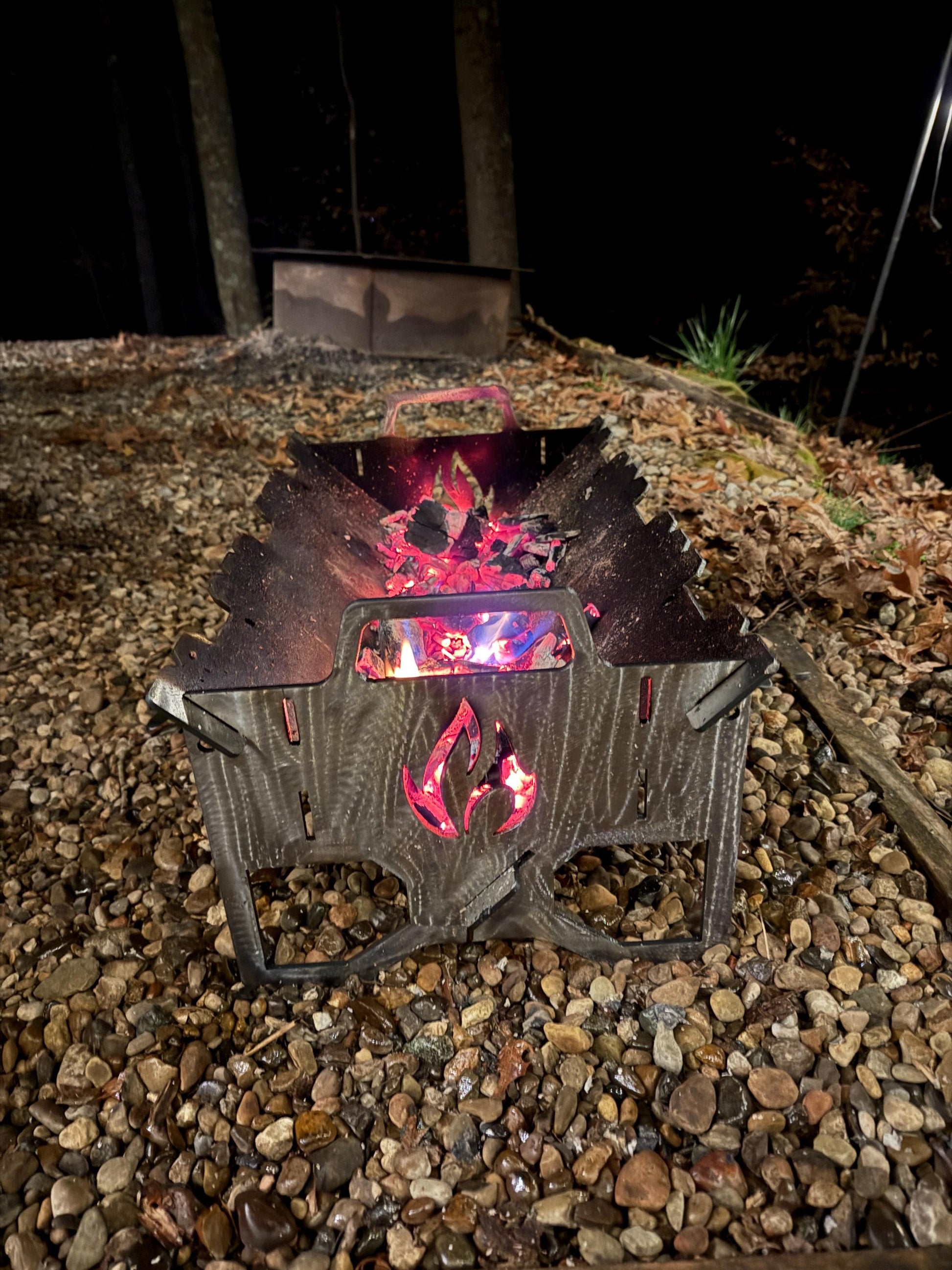 mini camp grill Portable Camp Grill & Fire Pit – Ayers Artistry