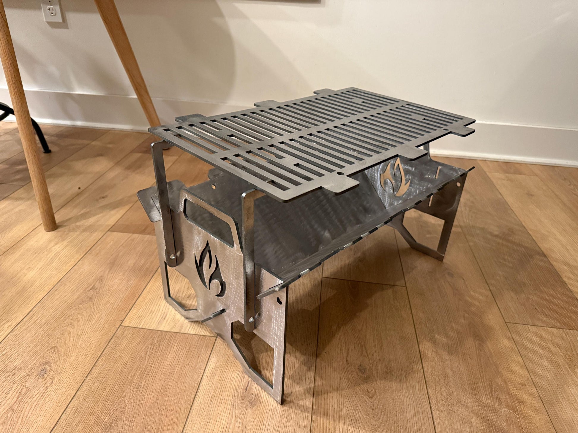 mini camp grill Portable Camp Grill & Fire Pit – Ayers Artistry