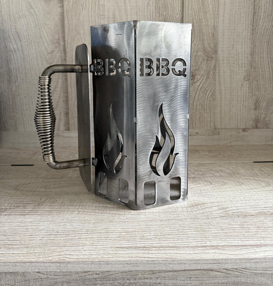 Charcoal Chimney, Custom Charcoal Chimney, Grill, Charcoal, Outdoors, Camping, Portable Charcoal Chimney