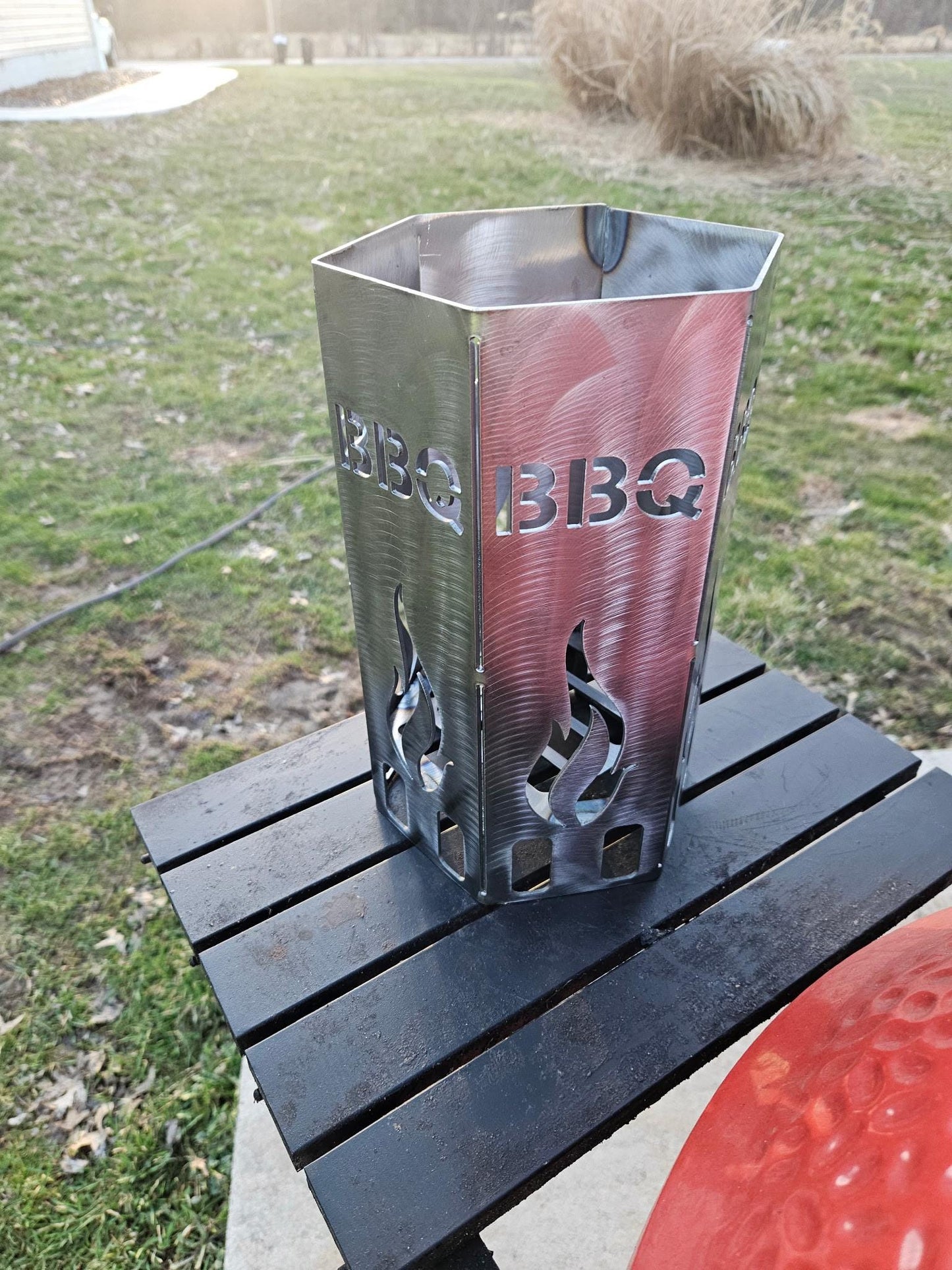 Charcoal Chimney, Custom Charcoal Chimney, Grill, Charcoal, Outdoors, Camping, Portable Charcoal Chimney