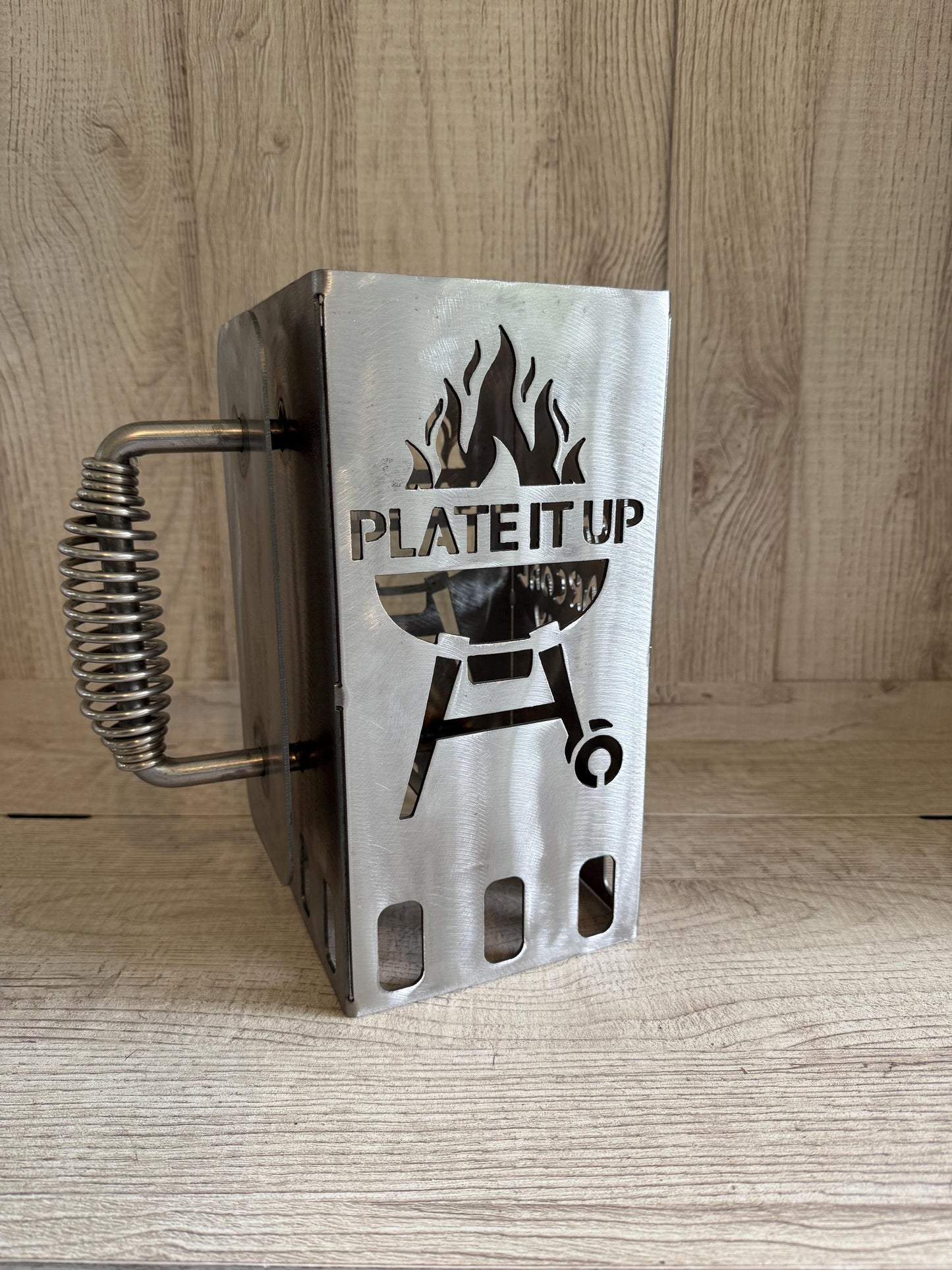 Charcoal Chimney (Square), Custom Charcoal Chimney, Grill, Charcoal, Outdoors, Camping, Portable Charcoal Chimney